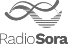 Radio Sora logotip črno-bel
