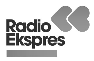 Radio Expres logotip črno-bel